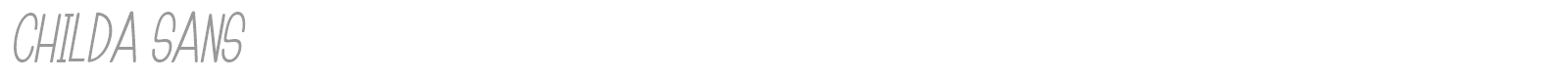 Childa font preview